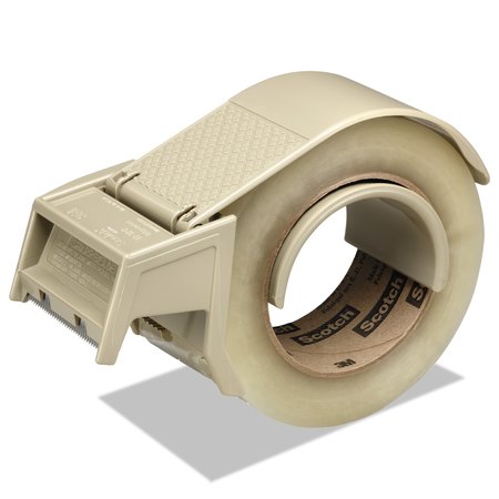 SCOTCH Compact and Quick Loading Dispenser for Box Sealing Tape, 3" Core, For Rolls Up to 2" x 50 m, Gray H122